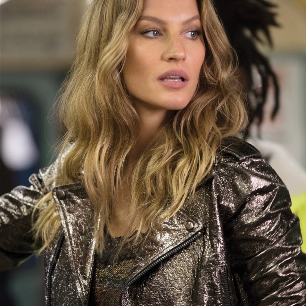 Giselle Bundschen for Ellus. Metallic Jacket
